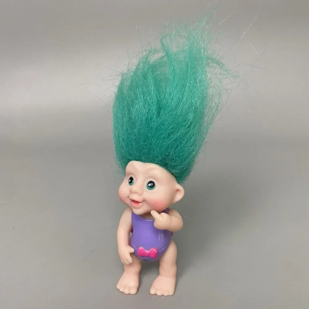 Vintage Troll Dolls Lot of 3 Russ Applause Frankenstein Trike Brown Figures